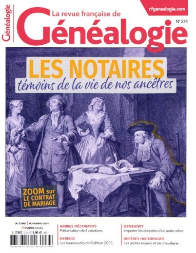 La Revue Française de Généalogie  N° 274